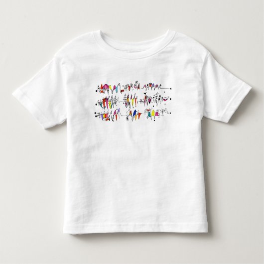 Afbraak van golvende lijnen kinder shirts (Voorkant)