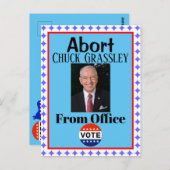Afbreken Chuck Grassley Briefkaart (Voorkant / Achterkant)
