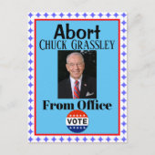 Afbreken Chuck Grassley Briefkaart (Voorkant)