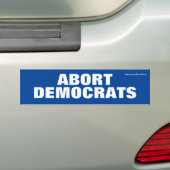 Afbreken Democraten-Bumpersticker Bumpersticker (Op auto)