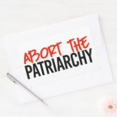 Afbreken van het patriarchaat rechthoekige sticker (Envelop)