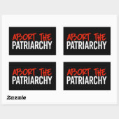Afbreken van het patriarchaat rechthoekige sticker (Vel)