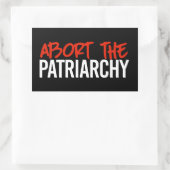 Afbreken van het patriarchaat rechthoekige sticker (Tas)