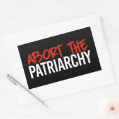 Afbreken van het patriarchaat rechthoekige sticker (Envelop)