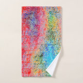 Afbrokkeling van kleuren bad handdoek (Handdoek)