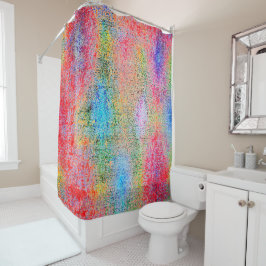 Afbrokkeling van kleuren douchegordijn