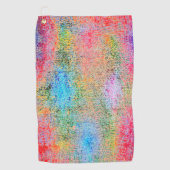 Afbrokkeling van kleuren golfhanddoek (Voorkant)