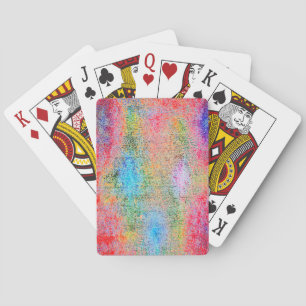 Afbrokkeling van kleuren pokerkaarten