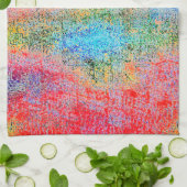 Afbrokkeling van kleuren theedoek (Gevouwen)