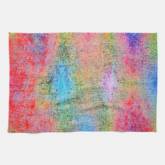 Afbrokkeling van kleuren theedoek (Horizontaal)