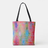 Afbrokkeling van kleuren tote bag (Achterkant)