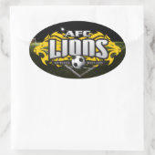 AFC Leeuwen ovaal decal Ovale Sticker (Tas)