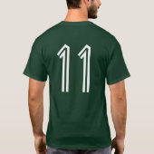 AFC Lionen groen (met #) T-shirt (Achterkant)