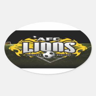 AFC Lionovaal decaal Ovale Sticker