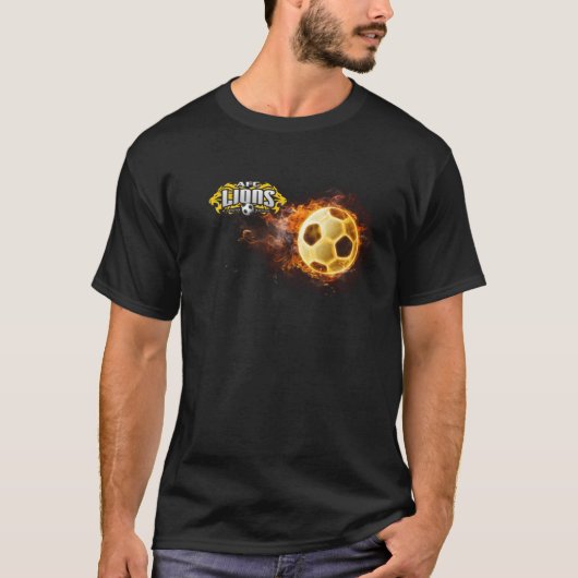 AFC Lions Fireball t-shirt (met #) (Voorkant)