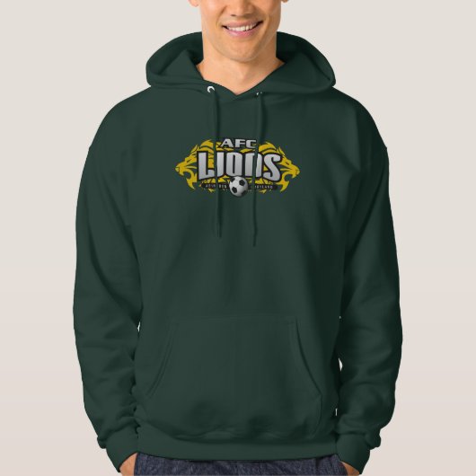 AFC Lions Green (nr. #) Hoodie (Voorkant)