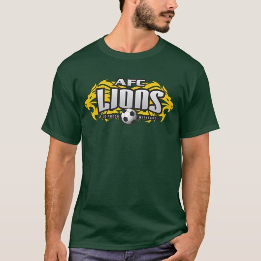 AFC Lions Green (nr. #) T-shirt (Voorkant)