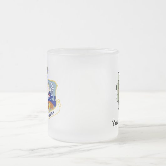 AFCENT A47 Frosted Mok, 11 oz Two-Tone Coffee Mok (Center)