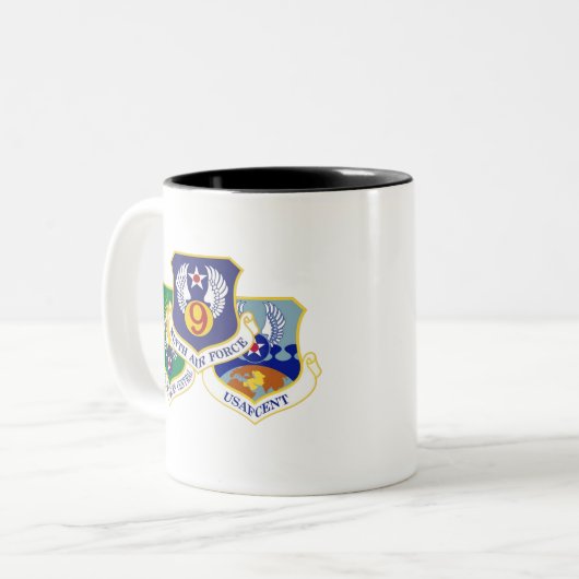 AFCENT A47 Mok met twee tonen, 11 oz (Voorkant links)