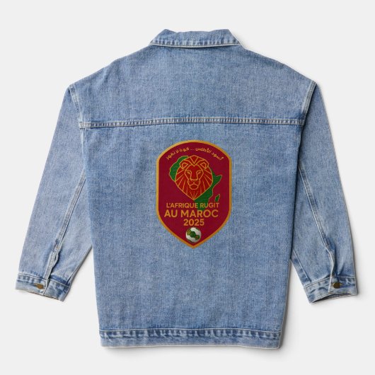 AFCON 2025 Morocco Denim Jacket (Achterkant)