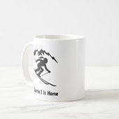 "Afdalen is thuis" Koffiemok (Voorkant links)