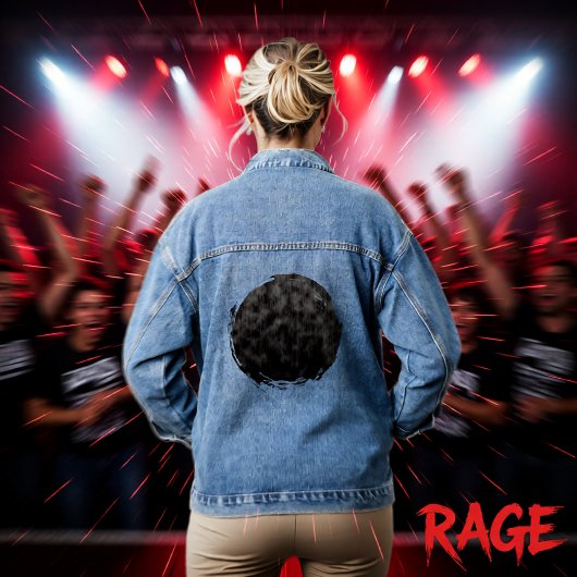 Afdalend signaal denim jacket