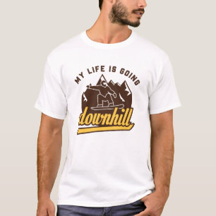 Afdalend Snowboarden T-shirt