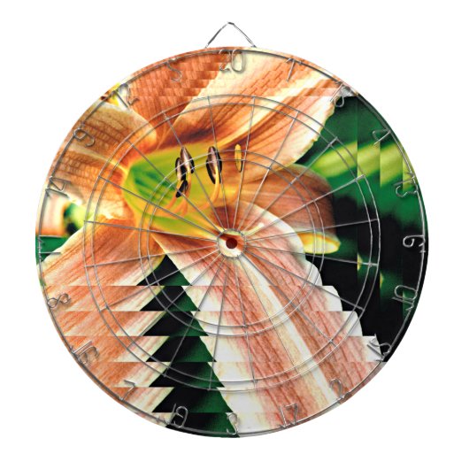 Afdalende daglelie dartbord (Voorkant)