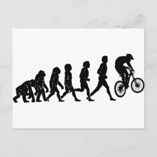 Afdalende evolutie briefkaart