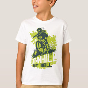 Afdalende fietsen t-shirt