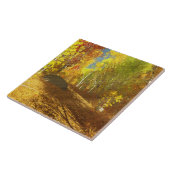 Afdalende lichte decoratieve tegel tegeltje (Zijkant)