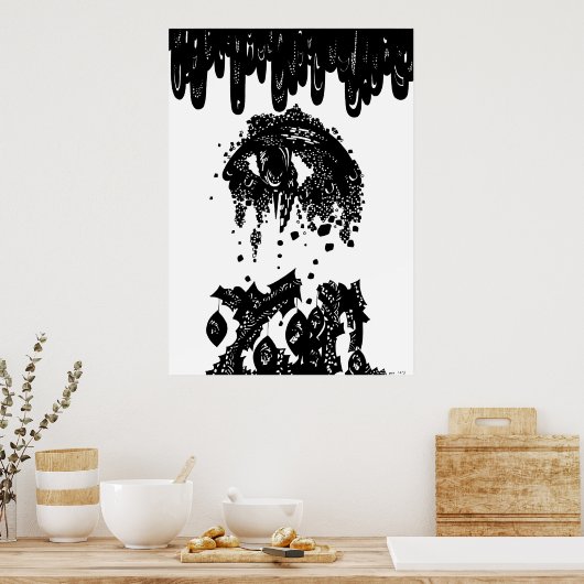 Afdaling in doom poster (Keuken)