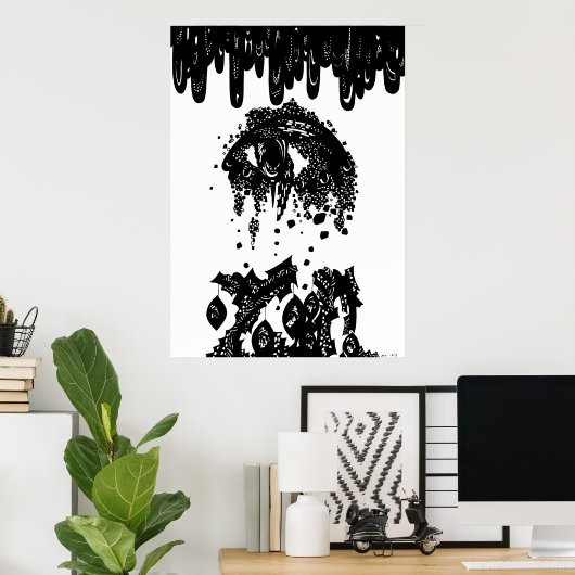 Afdaling in doom poster (Thuiskantoor)