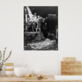 Afdaling van de Cross By Torchlight - Rembrandt Poster (Keuken)