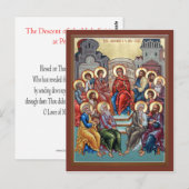 Afdaling van de Heilige Geest (Pinksteren) Gebed K Briefkaart (Voorkant / Achterkant)