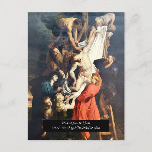 Afdaling van het Kruis Briefkaart (Voorkant)