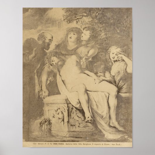 Afdaling van het Kruis Poster (Voorkant)