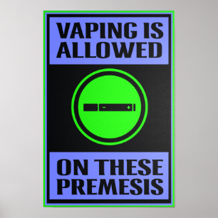 Afdampen toegestaan op deze voormesis Black Poster