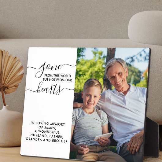 Afdanken van deze wereld citaat foto herinnering fotoplaat