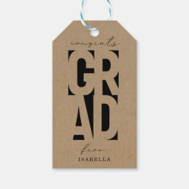 Afdankertje voor afstudeercadeau cadeaulabel