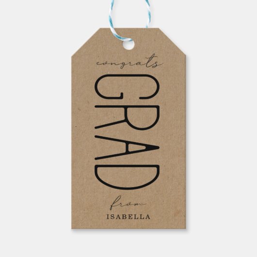 Afdankertje voor afstudeercadeau cadeaulabel (Voorkant)