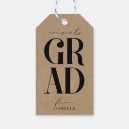 Afdanketiket cadeau afstuderen cadeaulabel