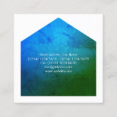 Afdekking lijst voor thuisgrafische vorm vierkante visitekaartje (Achterkant)