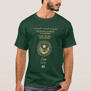 Afdekking Mauritanië paspoort T-shirt