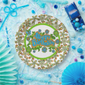 Afdekking uit het verleden papieren bordje (Feest)