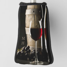 Afdekking van de aangepaste monogram van Wine Love Golfheadcover