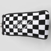 Afdekking van golfafdekplaat onder zwarte en witte golfheadcover (Voorkant)