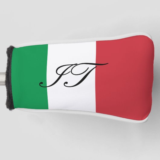 Afdekking van het initiaal met golfafdekking onder golfheadcover (Voorkant)