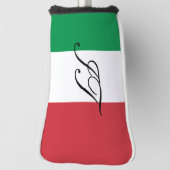 Afdekking van het initiaal met golfafdekking onder golfheadcover (Draai 90)