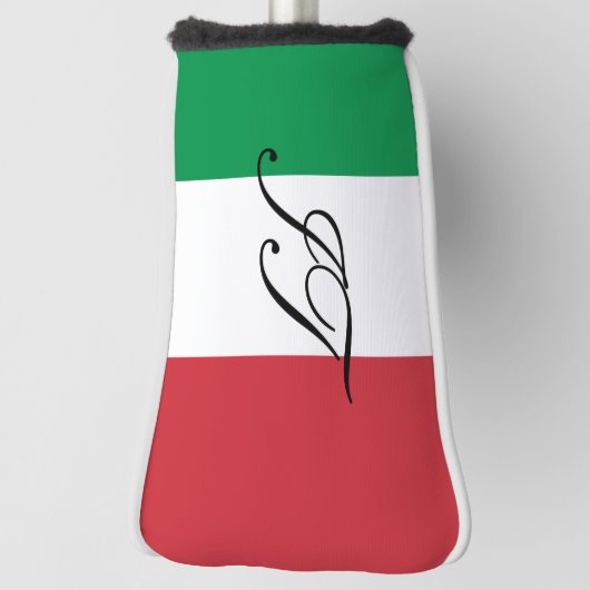 Afdekking van het initiaal met golfafdekking onder golfheadcover (Draai 90)